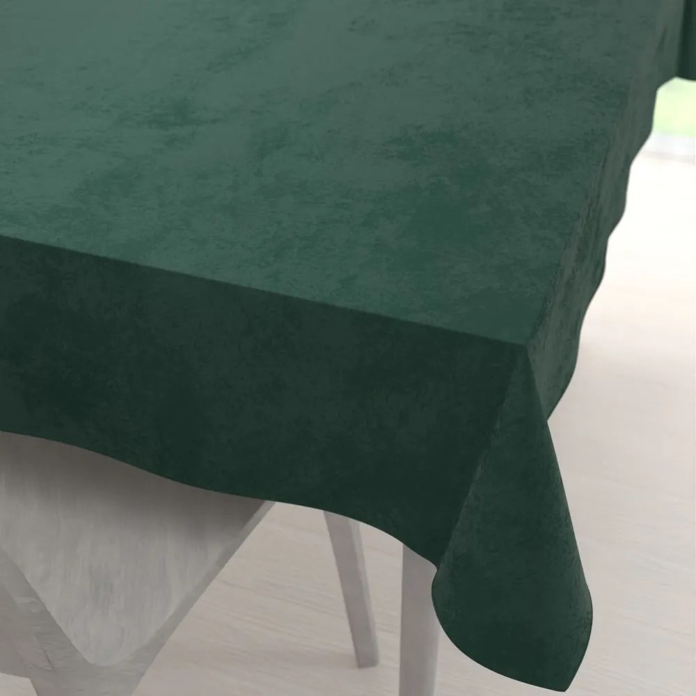 Biante Zamatový obdĺžnikový obrus Velvet Premium SVP-044 Lesná zelená 50x100 cm