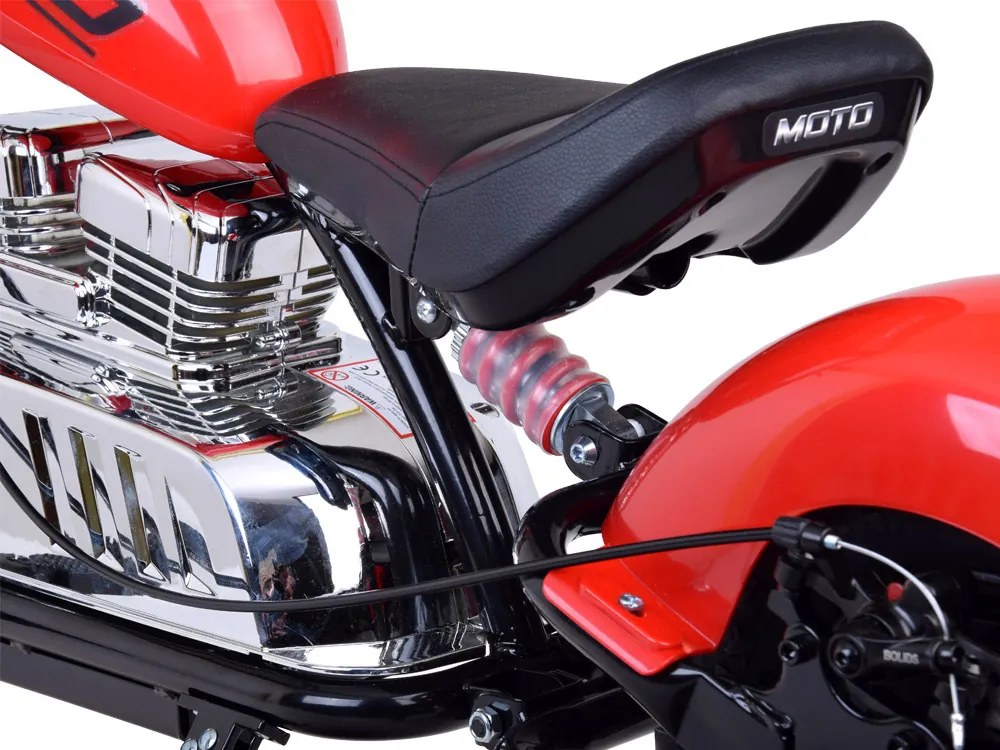 JOKOMISIADA Elektrická motorka Chopper na batériu pre deti s nosnosťou max. 80 kg PA0318 červená