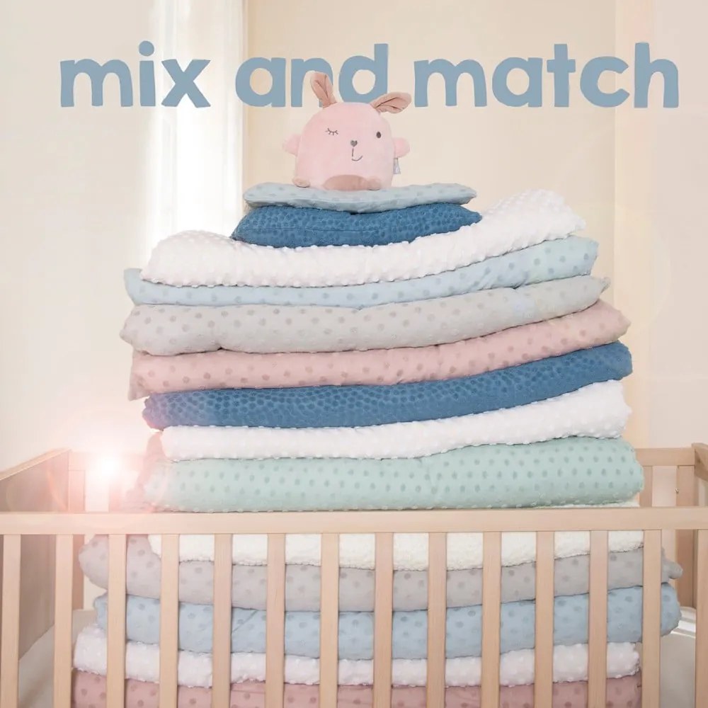 Béžové detské obliečky do postieľky s prímesou bavlny 80x80 cm Frosty Almond – Roba