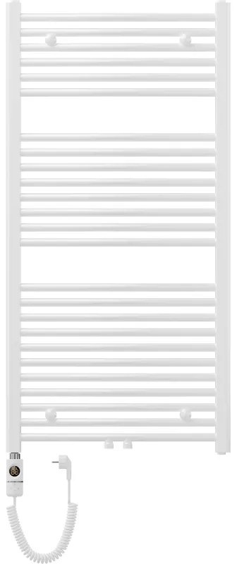 Mexen Ares, elektrické vykurovacie teleso 1200x600 mm + vykurovacia tyč 600 W, biela, W102-1200-600-2600-20
