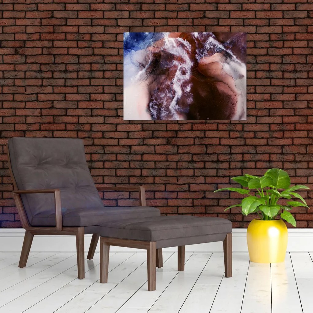 Sklenený obraz - Fialový mramor N⁰3 (70x50 cm)