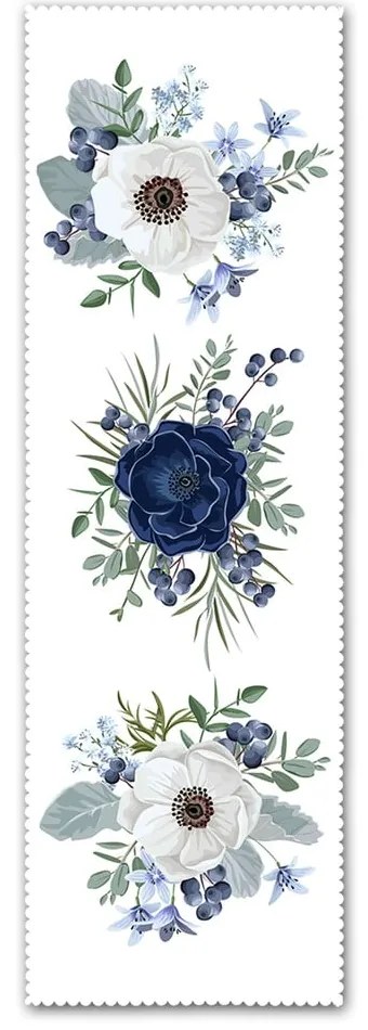 Behúň na stôl 40x130 cm Blue Rose – Minimalist Cushion Covers