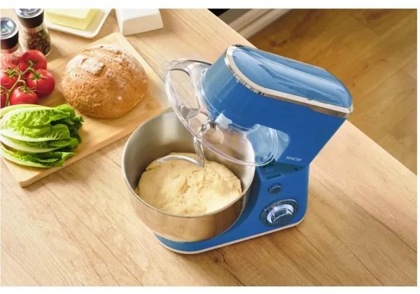 Sencor - Kuchynský robot s nerezovou miskou 1300W/230V modrá