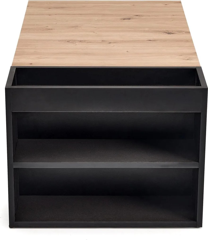 Konferenčný stolík MURCIA 100 cm dub artisan/čierny