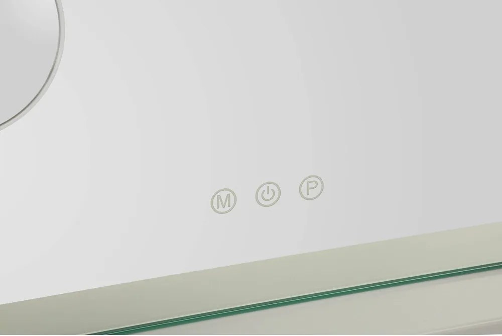 Nástenné zrkadlo s osvetlením/s poličkou 55x43 cm Hollywood – Mauro Ferretti