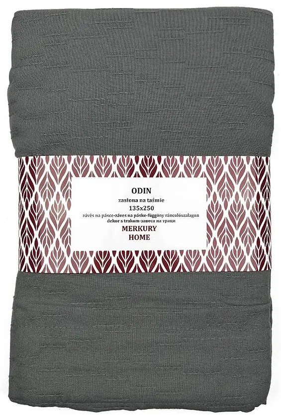 Záves Odin na páske 135x250 šedá Merkury Home