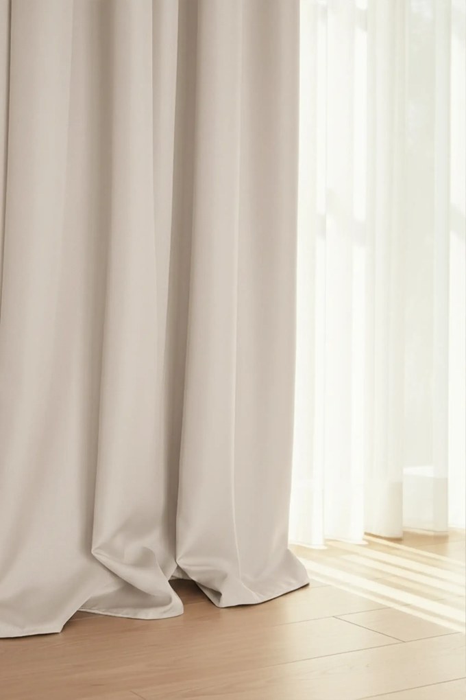 Záves na krúžkoch VIVA taupe 140x250 cm