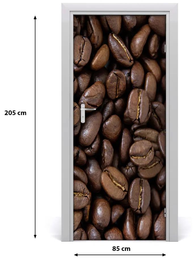 Fototapeta na dvere samolepiace zrnká kávy 85x205 cm