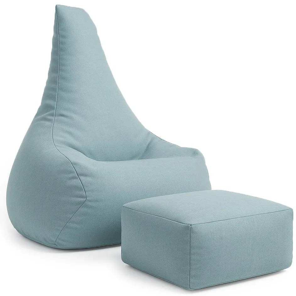 MeowBaby® Sedací vak s opierkou nôh Tearo, cloudberry-sky-blue