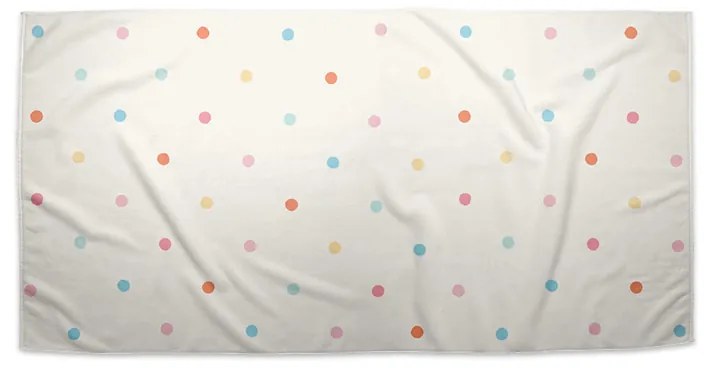Sablio Uterák Farebné bodky na béžovej - 30x50 cm