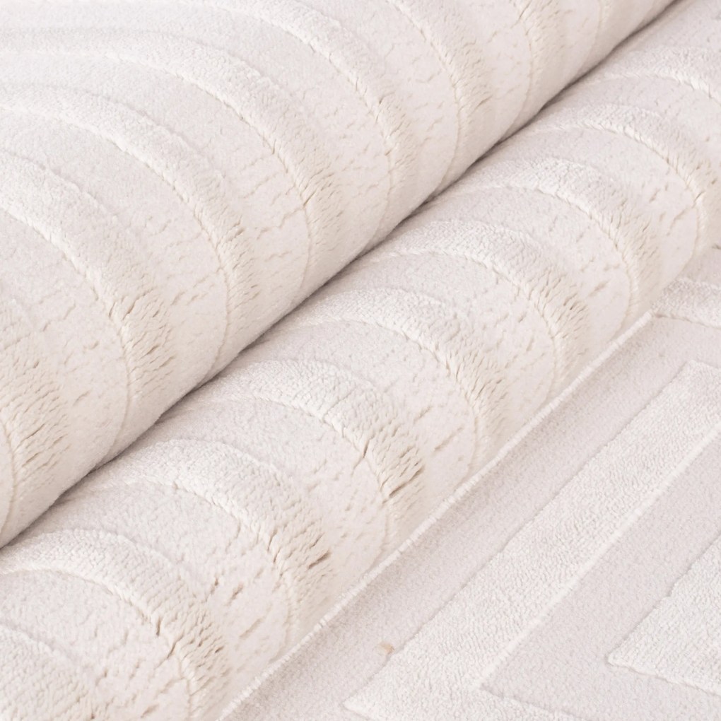Ayyildiz, Kusový koberec Sahara 1111 Cream, 120x170, biela, obývacia izba