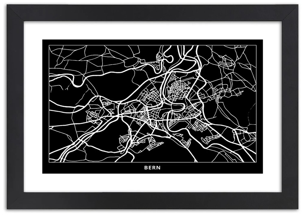 Gario Plagát Plán mesta Brno Farba rámu: Bez rámu, Rozmery: 90 x 60 cm
