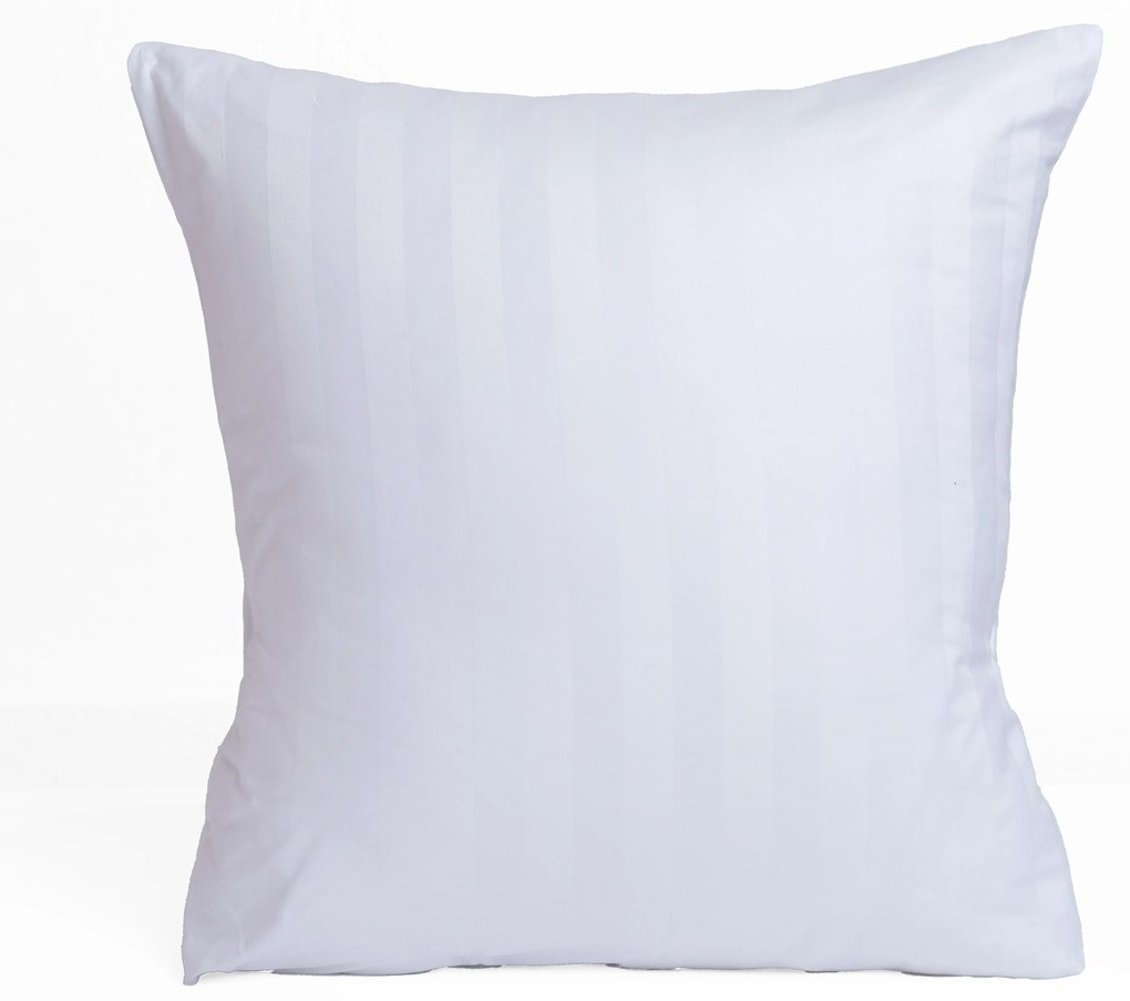 Hotelová obliečka na vankúš 40 x 40 cm - prúžok 20 mm