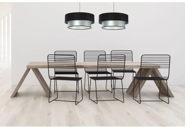 Luster na lanku DUO 1xE27/60W/230V