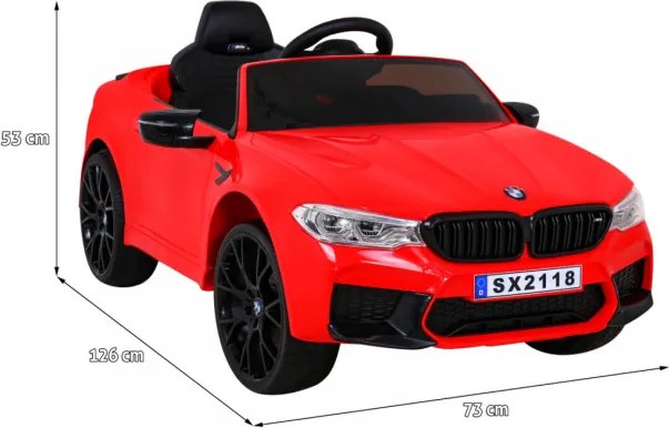 Detské elektrické autíčko BMW M5 DRIFT červené