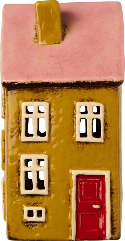 Ib Laursen Keramický svietnik Nyhavn Red Door