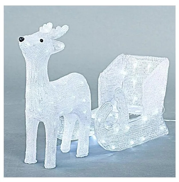 LED Vonkajšia vianočná dekorácia LED/3,6W/230V IP44 studená biela sob