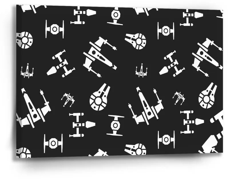 Sablio Obraz Star Wars Vesmírne lode Pattern - 90x60 cm