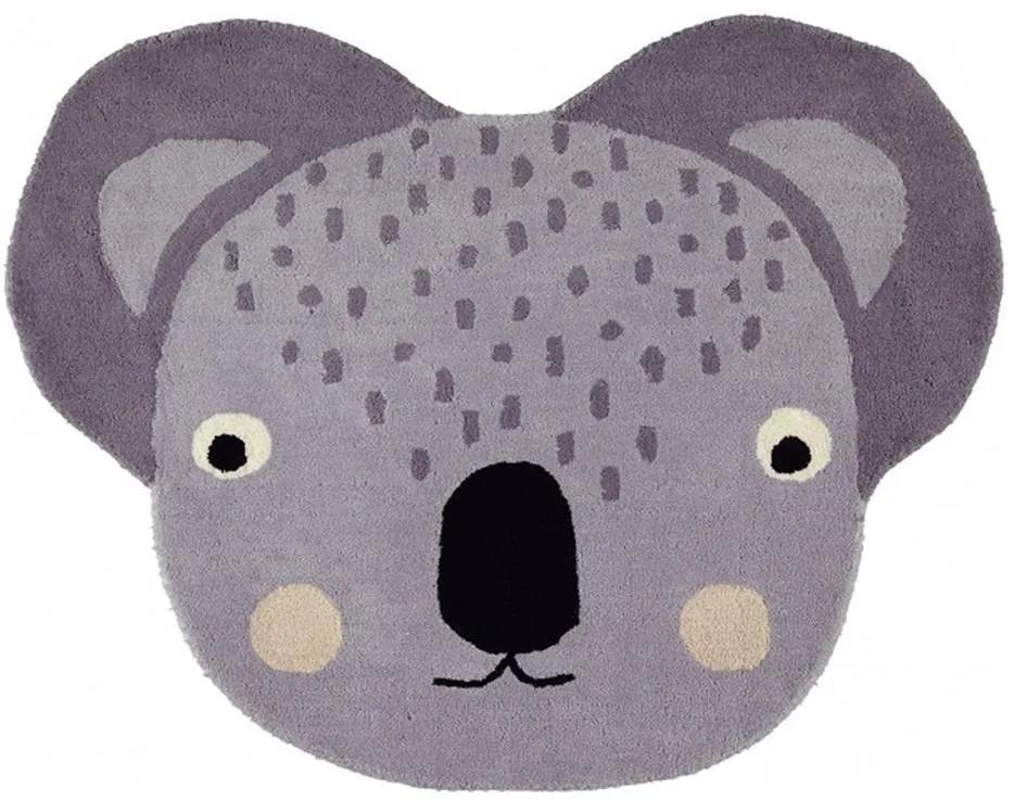 OYOY Detský vlnený koberec Cute Koala Rug