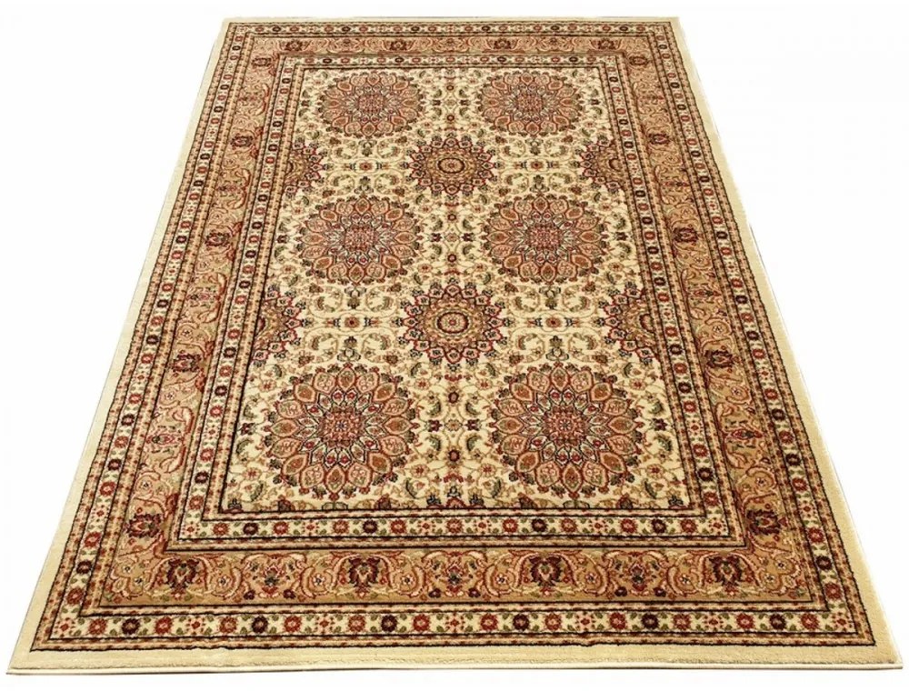 Kusový koberec klasický vzor 7 béžový, Velikosti 70x140cm
