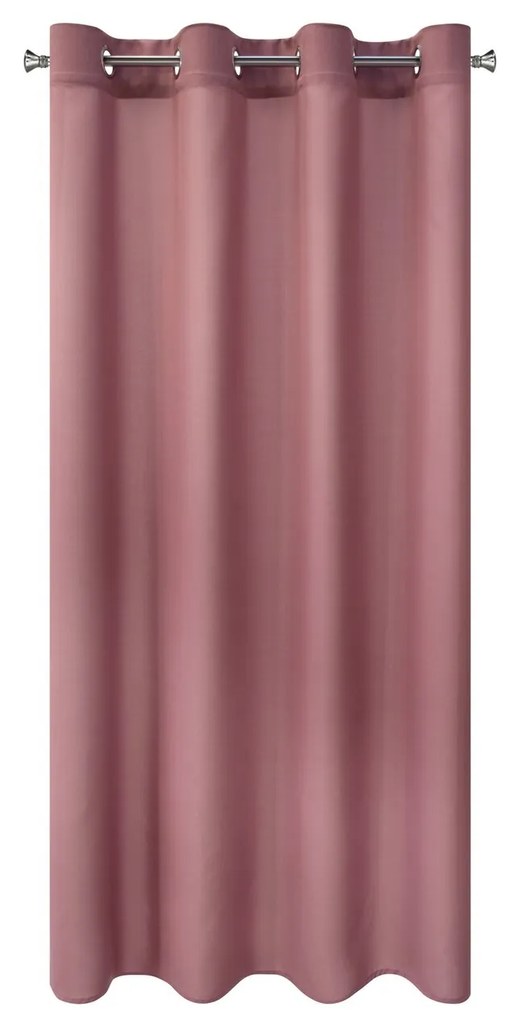 KRÁTKY ZÁVES NA KRÚŽKOCH RITA 140X175 CM STARORUŽOVÁ