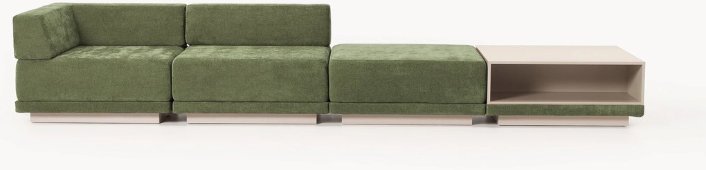Modulárna pohovka's konferenčným stolíkom a podnožkou Colin (4-miestna)