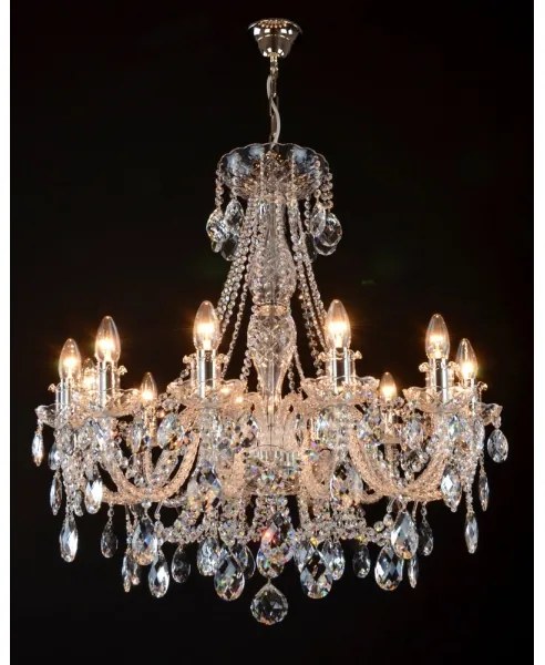 Wranovsky JWZ124122101 - Krištáľový luster na reťazi IMPERIAL 12xE14/40W/230V