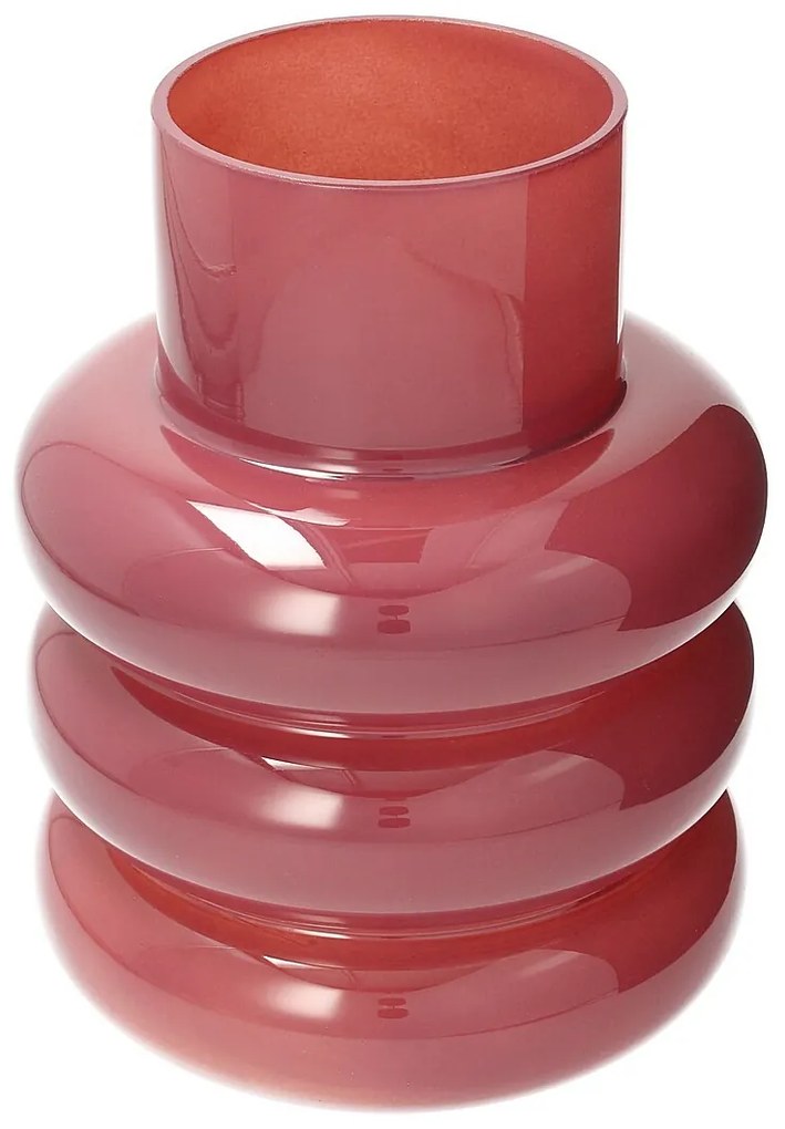 Sklenená váza Rosso 16x24 cm