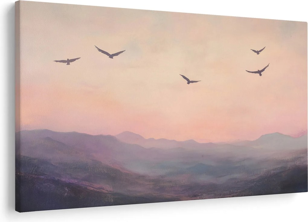 Obraz - Hejno vtákov II. (90x60 cm)