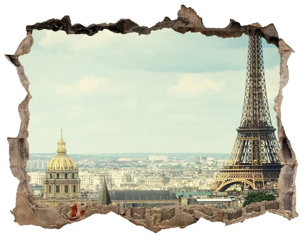 Fototapeta díra na zeď 3D Eiffelova veža v paríži nd-k-120415657