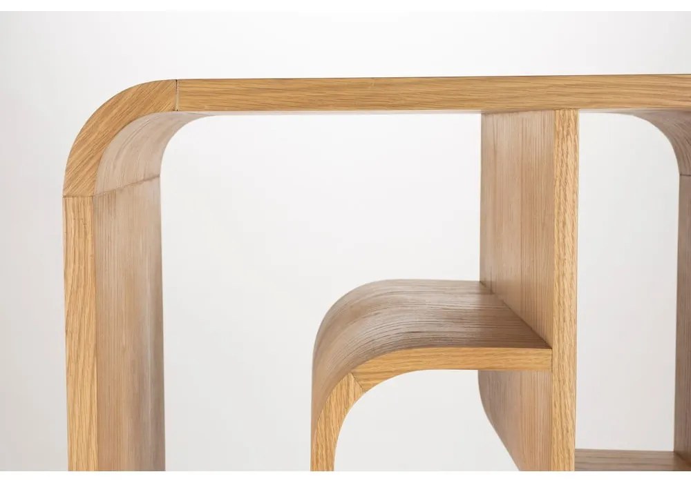 Knižnica z dubového dreva v prírodnej farbe 60x160x35 cm Seven – Zuiver