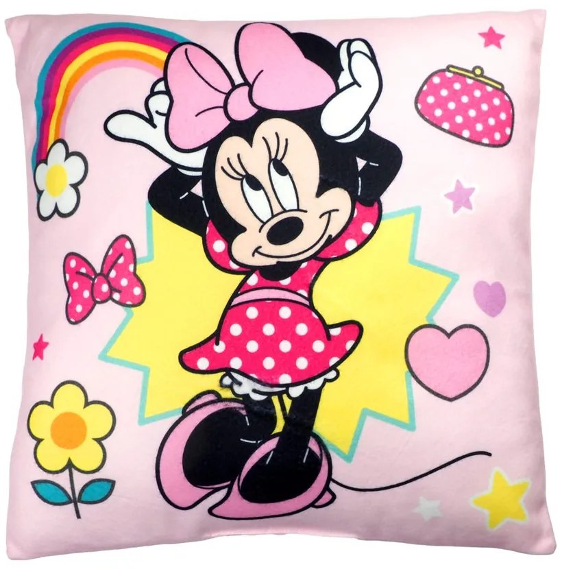 Jerry Fabrics Detský vankúšik s potlačou - Minnie - Smile | 40 x 40 cm