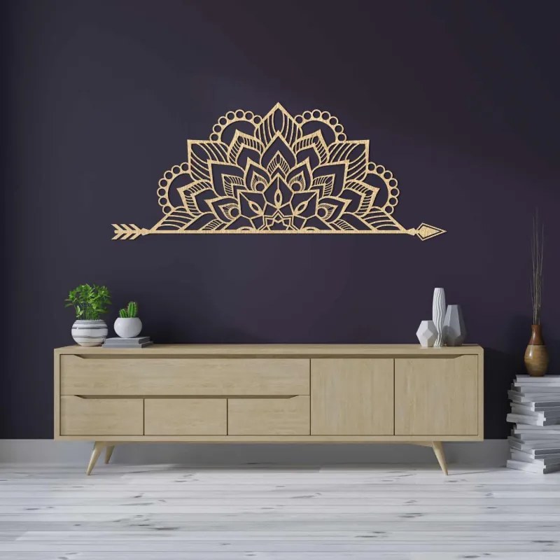 Drevená mandala na stenu – Elegantná dekorácia na strnu | SENTOP PR0492
