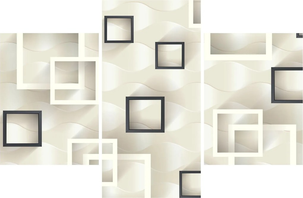 Geometrický abstraktný obraz (90x60 cm)