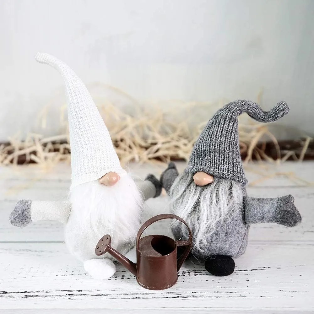 Vánoční skřítek ELF 045 - 35 cm šedý