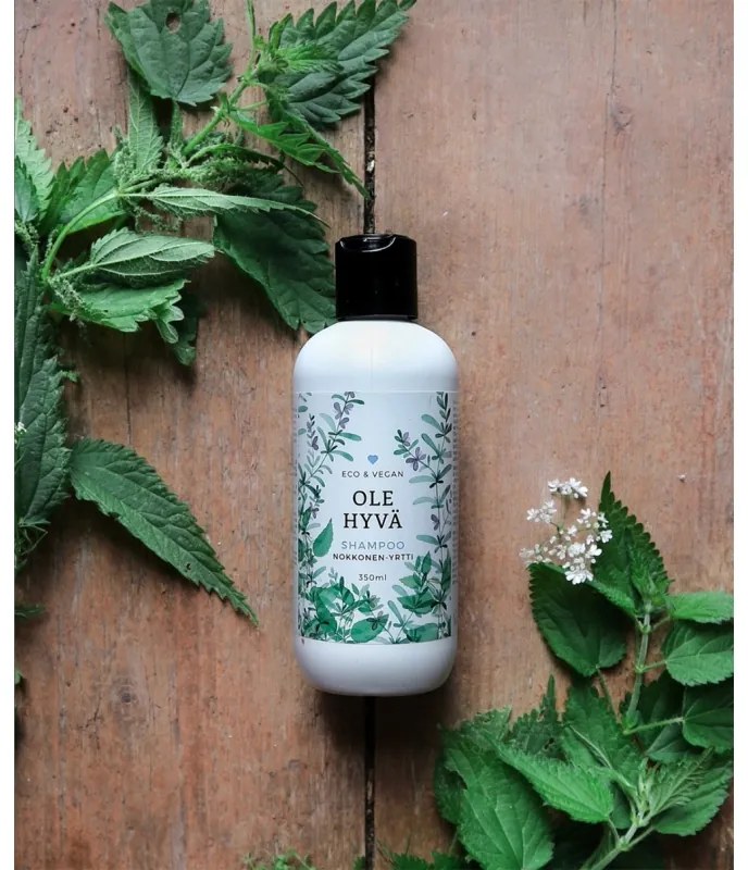 Šampón Ole Hyvä 350ml, žihľava-bylinky