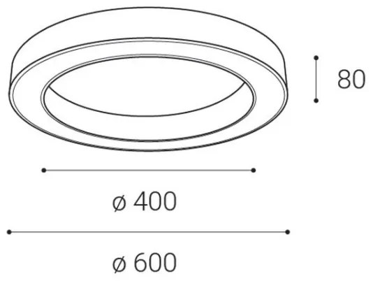 LED2 - LED Stmievateľné stropné svietidlo SATURN LED/50W/230V 3000K/4000K čierna