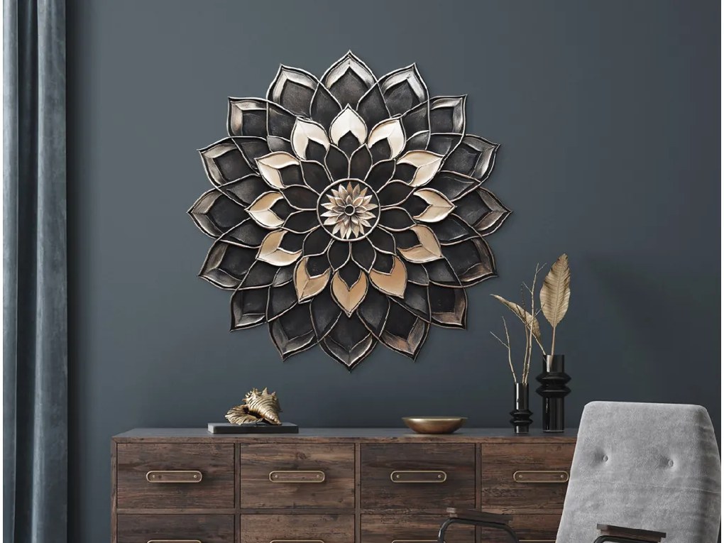 drevko | Kvetinová mandala Okrasné slnko 445 x 45 cm
