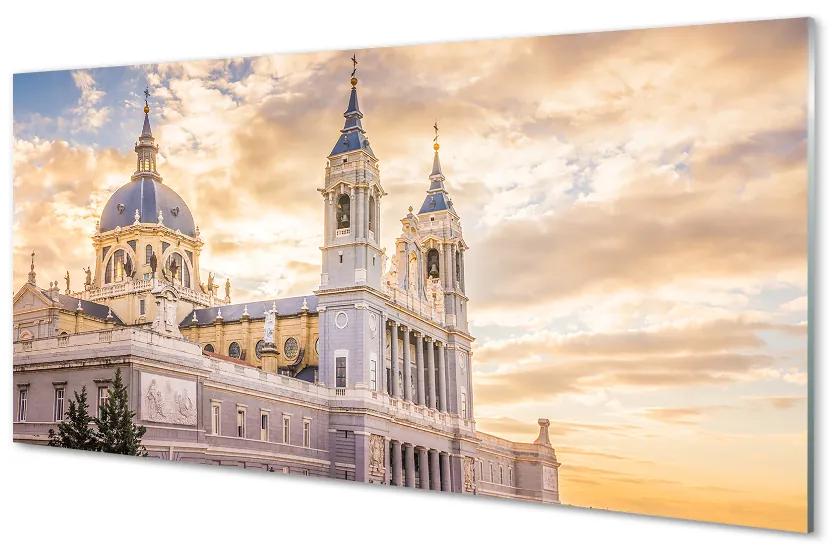 Obraz na akrylátovom skle Španielsko cathedral pri západe slnka 125x50 cm