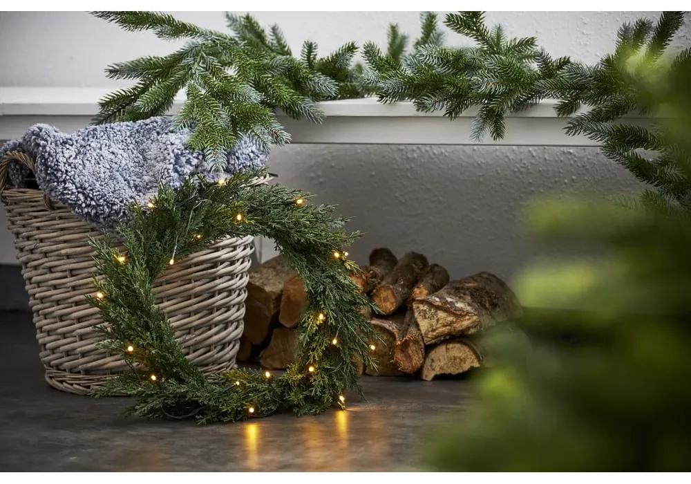 Vianočný veniec s LED žiarovkami Star Trading Thuja, ø 40 cm