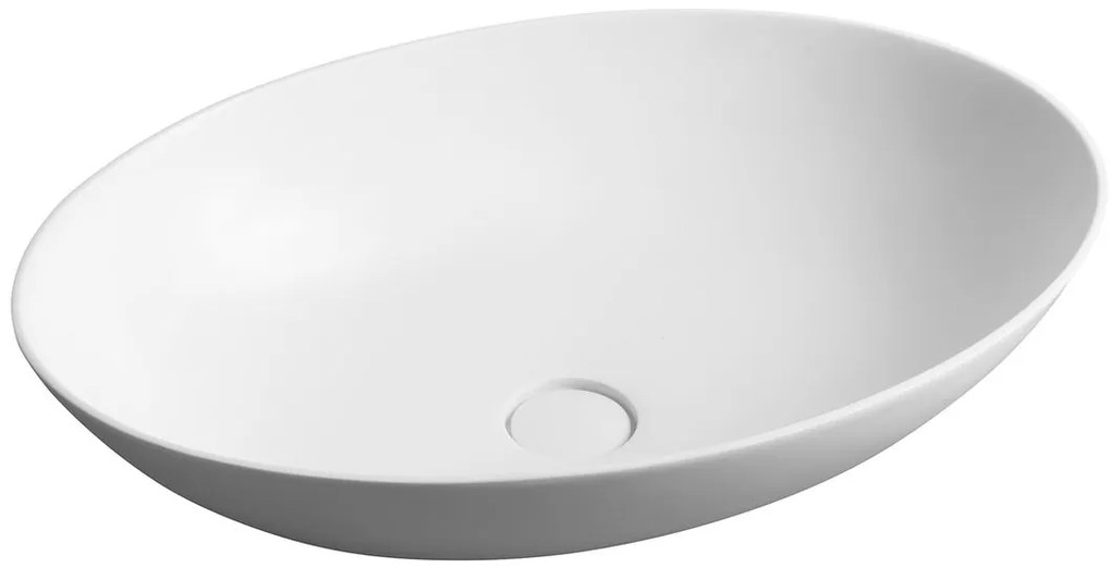 Sapho Sapho, THIN umývadlo na dosku 60x40 cm, bielá mat, WN893