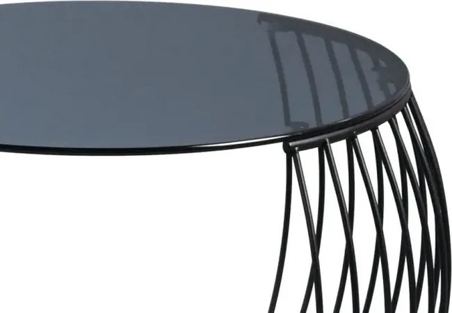 Okrúhly konferenčný stolík Shanghai, čierny/sivý