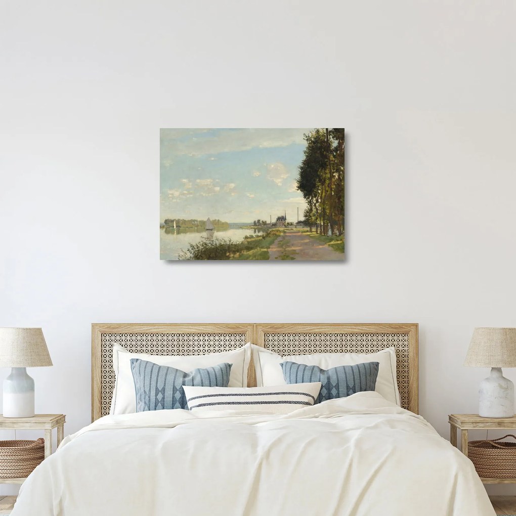 Sklenený obraz - Claude Monet, Argenteuil, reprodukcia (70x50 cm)