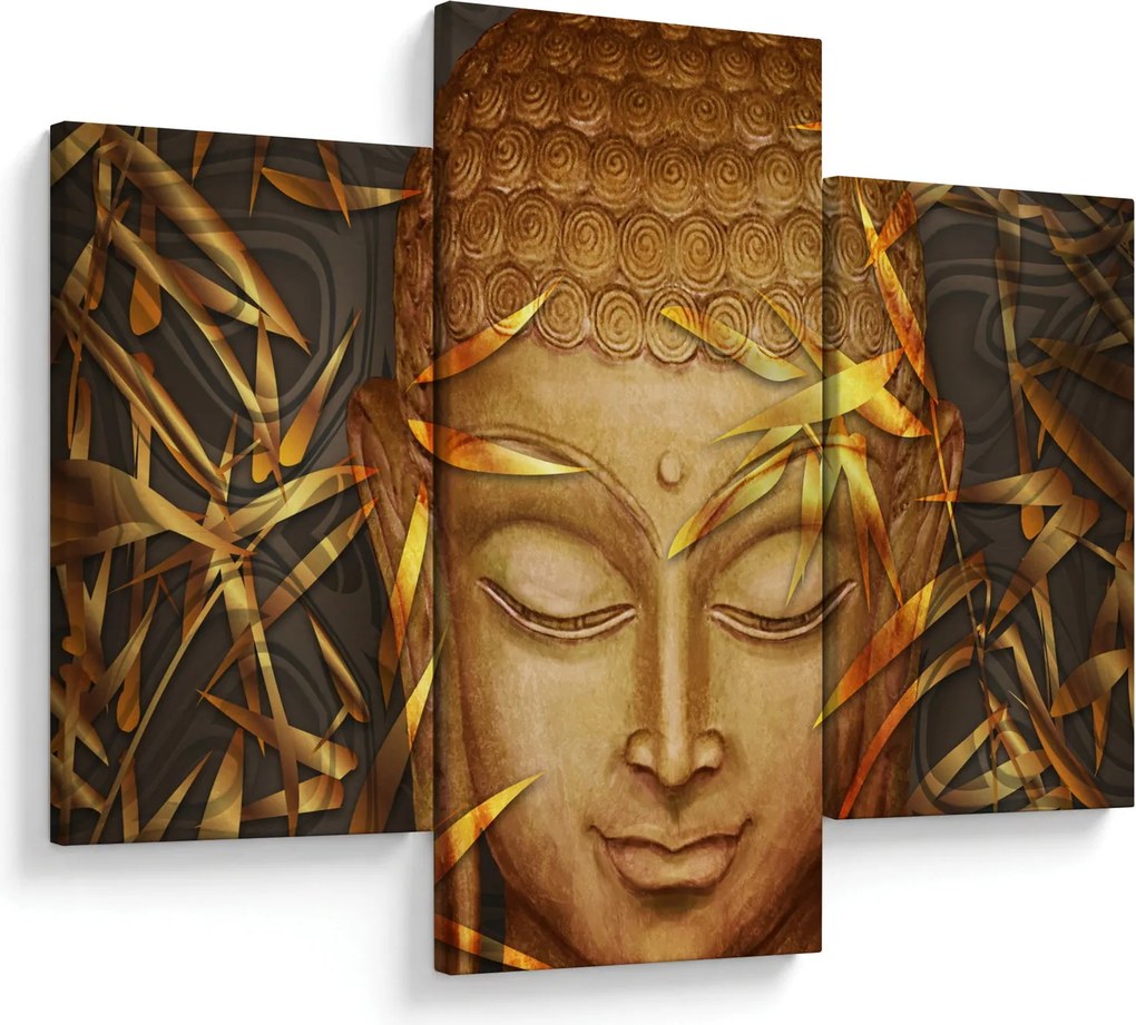Obraz - Zlatý Budha (90x60 cm)