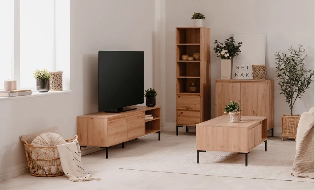 Skrinka 2-dverová Korsika, dub artisan