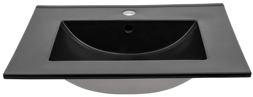 Keramické umývadlo UM-8003-60 | čierna 60 cm