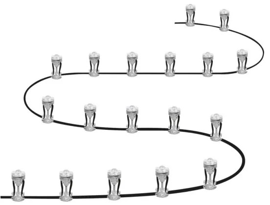 Ledvance - LED Vonkajšie dekoračné svietidlo DOT 18xLED/0,7W/230V IP65