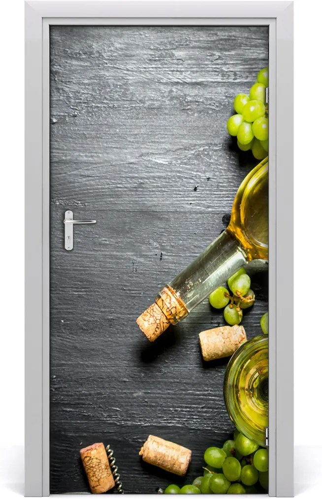 Fototapeta na dveře samolepící Hrozny a víno