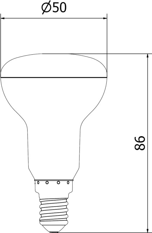 Mexen Nova, LED žiarovka E14, R50, 4,5W, Neutrálna - 4000K, 470 lm - L103-E14-0540-01