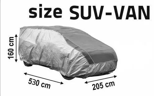 Compass Ochranná plachta proti krúpam SUV-VAN, 530 x 205 x 160 cm